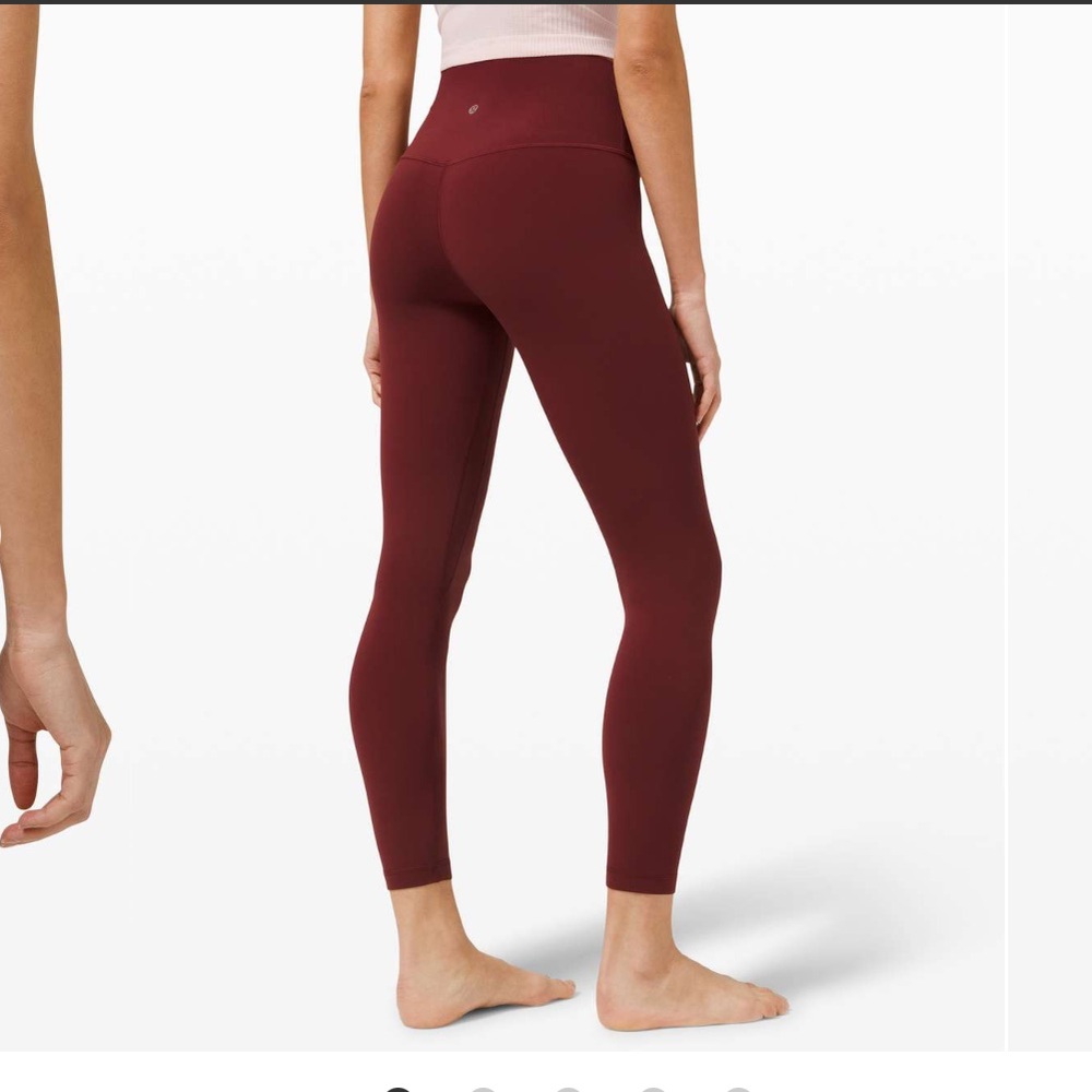 Lululemon Align Pant 25" Red Merlot Size 8